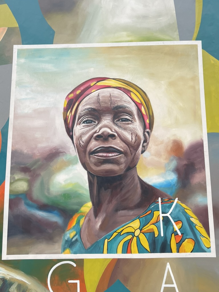 Graffiti Mural of the Port of Cotonou

